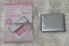 VDL 티크스테인 블러셔 & 하이라이터 듀오 21