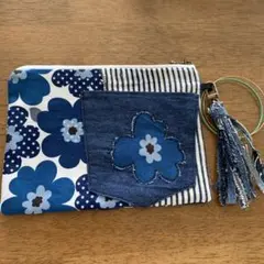 デニム リメイク　バック　ポーチ