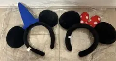 ディズニー カチューシャ ミッキー ミニー ノーマル ファンタジア 2点セット