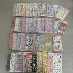 ボンボンドロップシール コットンパフィーうるちゅるシールなどまとめ売り50点