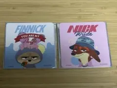 ズートピア　2 オーマイカフェ　ランダム　コースター　ニック　フィニック