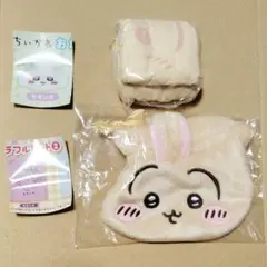 匿名配送　ちいかわ　うさぎ　お顔巾着　カラフル　トートバッグ　新品未開封