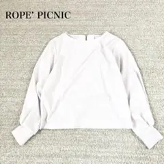 ロペピクニック カットジョーゼットカットソー パフスリーブ 上品 フォーマル