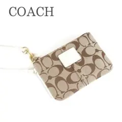 極美品⭐️COACH コーチ ポーチ 　リストレット　カード入れ　マルチケース