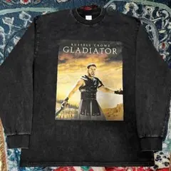 Gladiator 映画 長袖 ロンティー XL 2XL 黒 新品 N27