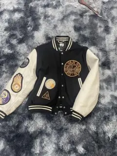 DRIES VAN NOTEN 刺繍 バーシティジャケット スタジャン M DRIES VAN NOTEN 刺繍 バーシティジャケット スタジャン M