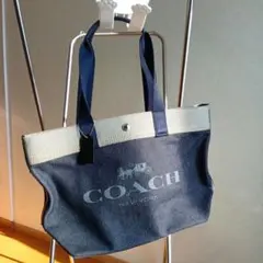 COACH　デニム　トートバッグ