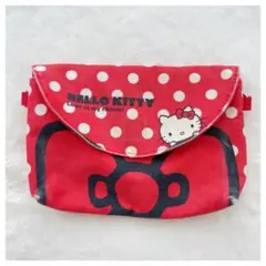 平成レトロ ハローキティ 水玉 ポーチ 2007年製