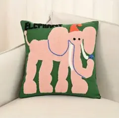 アニマル　クッションカバー　ぞう　45×45cm 新品