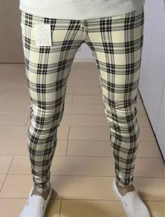 スキニーパンツ 3点セット（チェック、デニム、ホワイト）