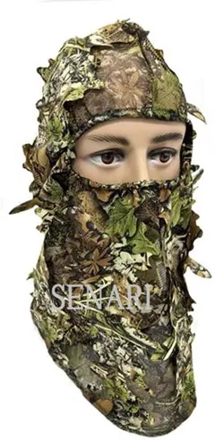 S-62/送料無料/サバゲー/ギリーバラクラバ　マスク/3D葉迷彩
