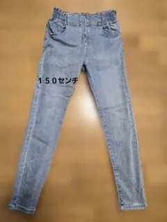 150 長ズボンデニム風ボトム　ウエストゴム