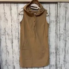 MAISON DE REEFUR ノースリーブシャツワンピース ベージュのサムネイル