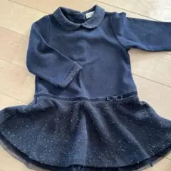 HUSHUSH ネイビー ワンピース 90