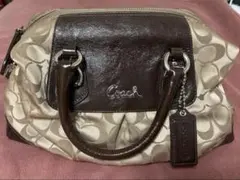 ✳️美品✳️COACH シグネチャー サテンサッチェル ハンドバッグ