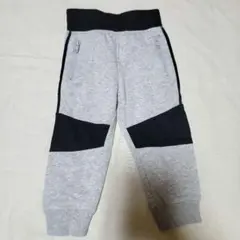 H&M　裏起毛切り替えデザインスウェットパンツ