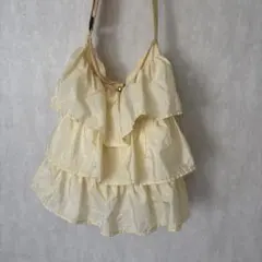 LOWRYSFARM ローリーズファーム フリル ショルダーバッグ クリーム