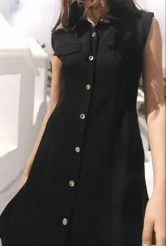 ZARA クレープミニワンピース S