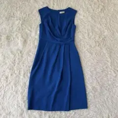 美品✨グレースクラス ノースリーブワンピース ブルー グレースコンチネンタル