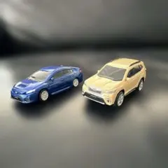 SUBARU ミニカー 2台セット WRX S4 フォレスター ジオラマのサムネイル