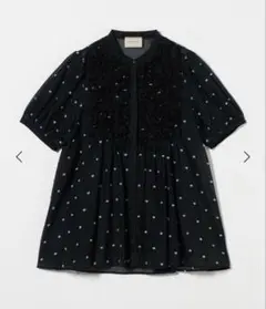 期間限定値下】united arrows スクエアフラワージャガード ブラウス