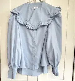 Bibiy. FRANCESCA BLOUSE PINK フリル襟長袖　ブラウス Bibiy. FRANCESCA BLOUSE PINK フリル襟長袖 ブラウス - メルカリ