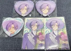 にじさんじ ジューンブライド 榊ネス ハート型 缶バッジ フォト風カード 5点