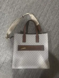 マイケルコース トートバッグ ホワイト ロゴ