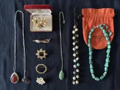 ブローチ ネックレス　天然石　ヴァンドームブティック　バーバリー　まとめ売り