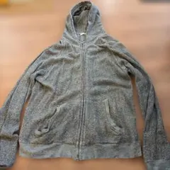 SHIPS グレー フルダブルジップ パーカー XL