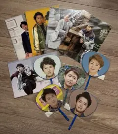 嵐　大野智　ミニうちわ＆クリアファイル