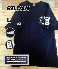 【美品/最終値下げ】GILDAN プリントTシャツ Lサイズ　ネイビー