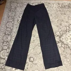 ZARA チェック柄 ワイドレッグパンツ EUR 5