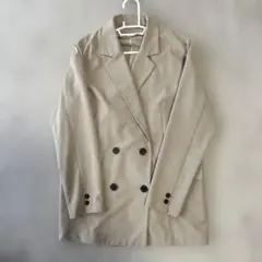 mysty woman ベージュ ダブルブレスト テーラードジャケット