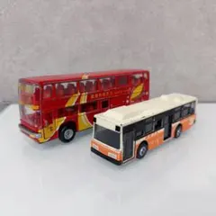 國道科技巴士 ダブルデッカーバス＆東武バス 2点セット レア ミニカー