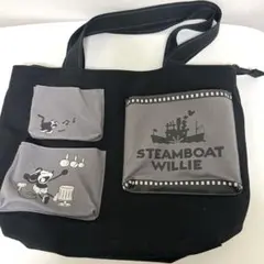 ミッキーマウス ディズニー トートバッグ 蒸気船ウィリー
