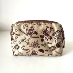 ディズニー　プレーン•クレイジー　ミッキー　ミニー　ポーチ