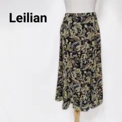 ​レリアン Leilian 花柄ロングスカート 日本製 上品 エレガント 9号のサムネイル