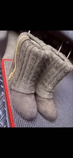 ショートブーツ 　黒