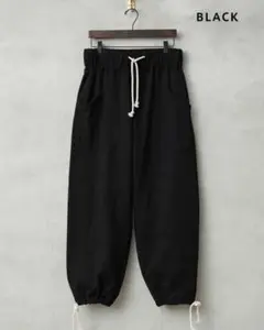 waiper ダブルニー スウェットパンツ wp1032 ブラック