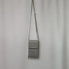 スマホショルダーバッグ グレー
