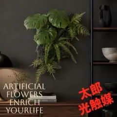 光触媒　人工観葉植物　ウォールグリーン　フェイクグリーン　モンステラデコのサムネイル