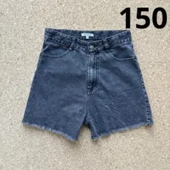 AND YUA ANY デニム　ショートパンツ 150 黒　ブラック