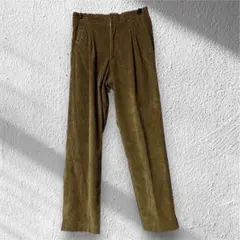 コーデュロイ ワイドパンツ ストレート タックパンツ アースカラー ヴィンテージ