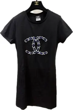 新品】CHANEL シャネル 黒 ブラック Tシャツ Mサイズ ココマーク