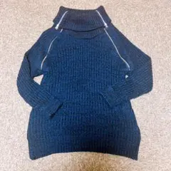 【希少デザイン⭐︎】アズール ニット タートルネック 編み込み