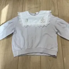 コトリトレーナー レース襟刺繍　95