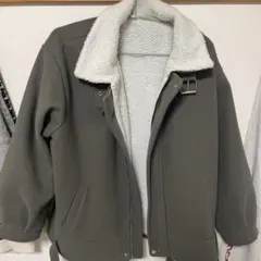 ビッグシルエット 裏ボア バルーンスリーブ コート ジャケット