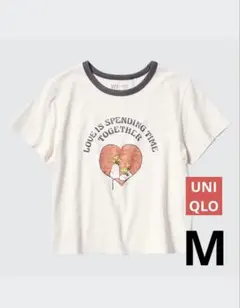 ユニクロ ピーナッツ UTグラフィックTシャツ 半袖ショート丈 レディース M