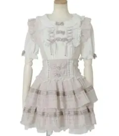 新品】LIZLISA チュールボウタイフィッシュテールワンピース ホワイト